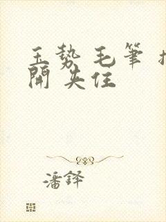 玉势 毛笔 撑开 夹住