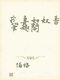 我妻如奴番外篇笔趣阁封面