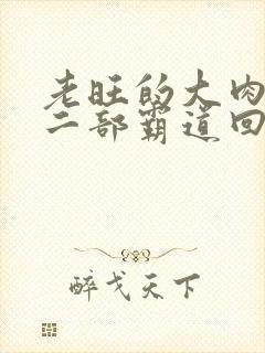 老旺的大肉蟒第二部霸道回归小说封面