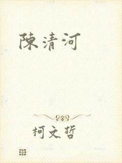 陈清河封面