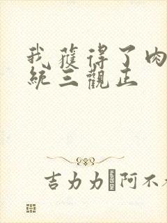 我获得了肉禽系统三观正