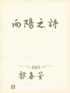 向阳之诗封面
