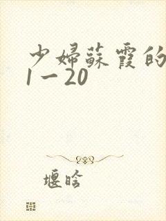 少妇苏霞的沉沦1一20