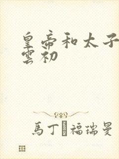 皇帝和太子妃h云初封面