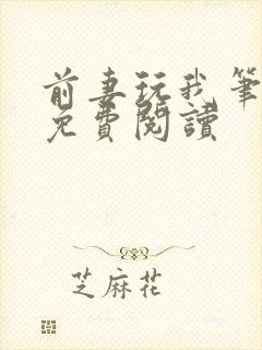 前妻玩我笔趣阁免费阅读