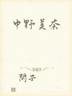 中野美奈封面
