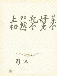 上门龙婿叶辰萧初然全免全集封面