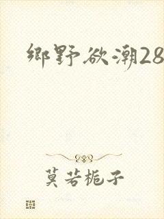 乡野欲潮28章