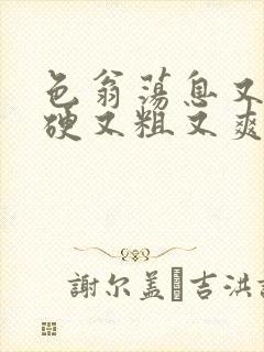 色翁荡息又大又硬又粗又爽电影