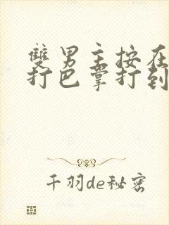 双男主按在怀里打巴掌打到哭