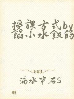 授课方式by肉馅小水饺的作者封面