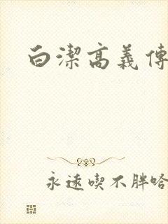 白洁高义传封面