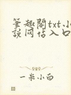 笔趣阁txt小说网站入口