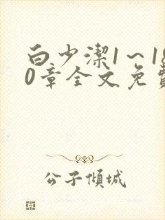 白少洁1～180章全文免费