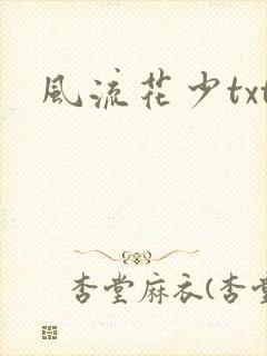 风流花少txt