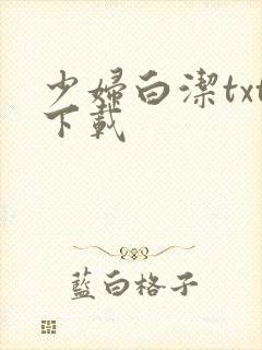 少妇白洁txt下载