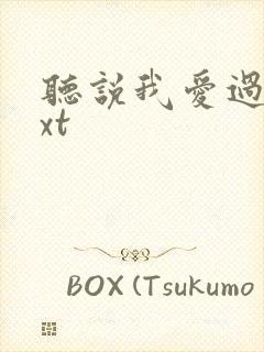 听说我爱过你txt封面