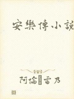 安乐传小说封面