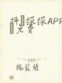 抖抈探探APP汅免费封面