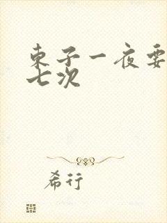 东子一夜要白洁七次封面