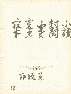 寂寞山村小说全本免费阅读