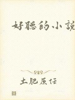 好听的小说名字