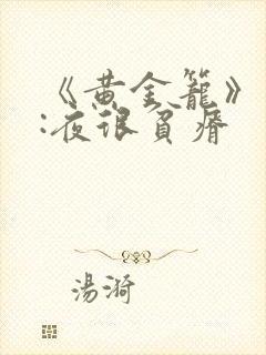 《黄金笼》作者:夜很贫瘠封面