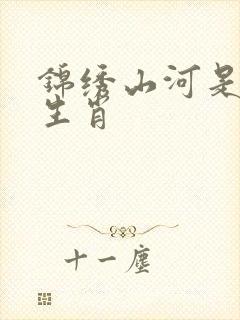 锦绣山河是什么生肖