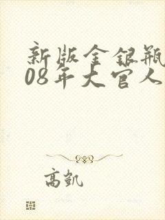 新版金银瓶2008年大官人封面