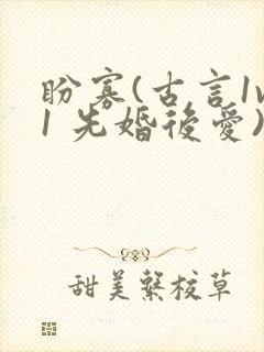 盼寡(古言1v1 先婚后爱)