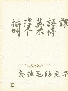 插得英语课代表叫个不停封面