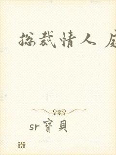 总裁情人 庭妍封面