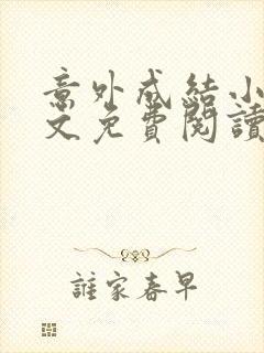 意外成结小说全文免费阅读笔趣阁下载无弹窗