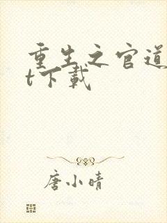 重生之官道txt下载