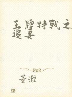 王牌特战之军少追妻封面