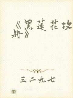 《黑莲花攻略手册》封面