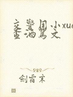 交警用小xue查酒驾文封面