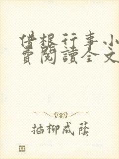 借根行事小说免费阅读全文在线阅笔趣无弹窗