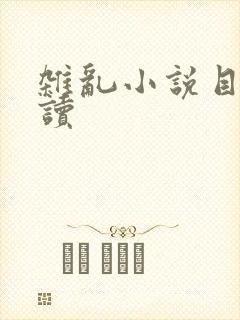 杂乱小说目录阅读