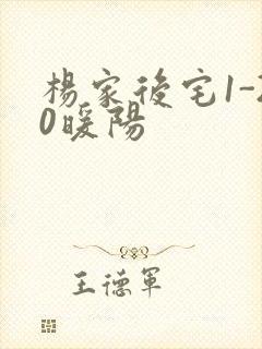 杨家后宅1-20暖阳