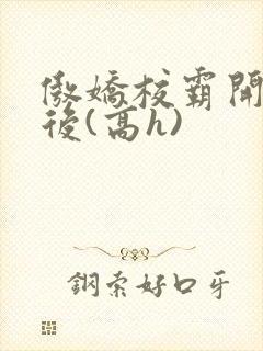 傲娇校霸开荤以后(高h)封面