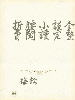 折腰小说全文免费阅读完整版封面