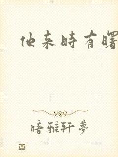 他来时有曙光封面