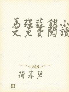 马强苏钥小说全文免费阅读最新章节