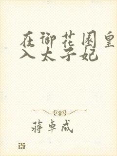 在御花园皇上进入太子妃封面