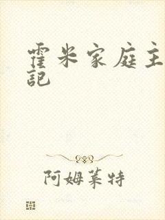 霍米家庭主妇日记封面