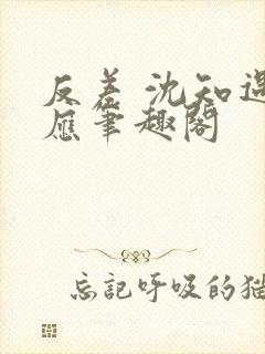 反差 沈知遇晏应笔趣阁