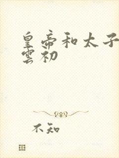 皇帝和太子妃h云初封面