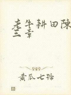 老牛耕田陈雪第三章