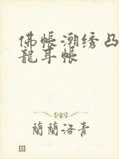 佛帐潮绣凸浮双龙耳帐封面